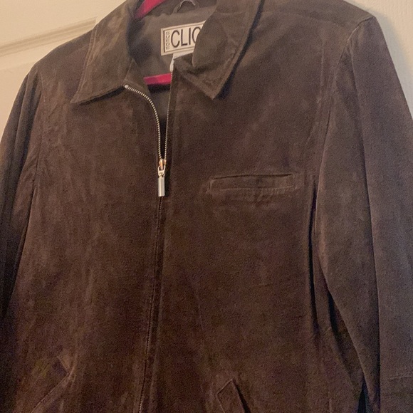 a suede and leather jacket in great condition pictures color hard to capture - Picture 11 of 12